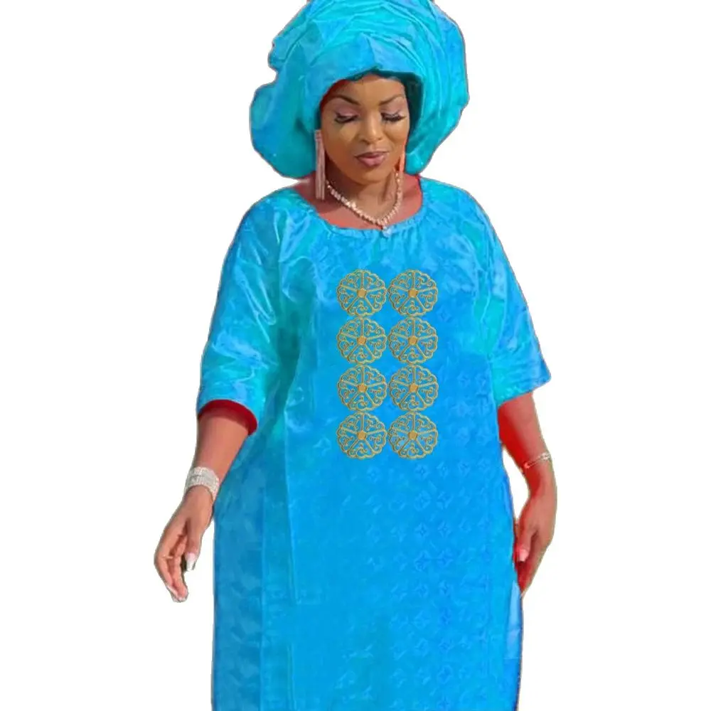 African-Women-Bazin-Robe-Mix-Size-Yellow-Embroidery-Basin-Riche-Dashiki-Robe-For-Nigerian-Ankara-Bride-1