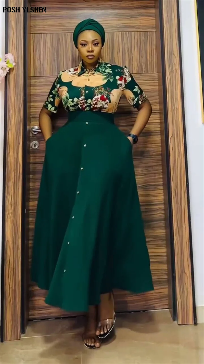 Jilbab-Two-Piece-Muslim-Sets-Clothes-for-Women-African-Dresses-Vacation-Outfit-2024-Tops-Skirt-Suit-2